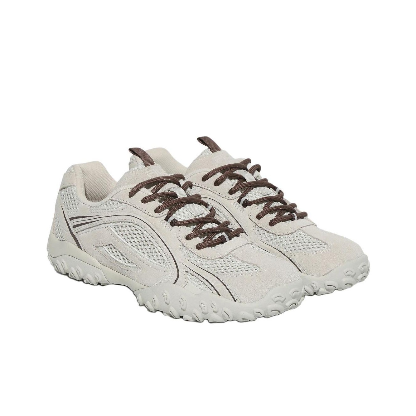 ★FILA★ [BEST]FILA Eschape Cream FILA Eschape Casual Shoes Unisex Low-Top Gray - POIZON