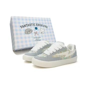FANTASTIC XBOX Slip Resistant Low Top Skateboard Shoes Women's Box Included