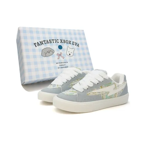 FANTASTIC XBOX Slip Resistant Low Top Skateboard Shoes Women's Box Included