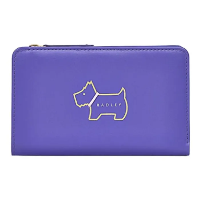 RADLEY Cow Leather Wallet Women's Purple-0