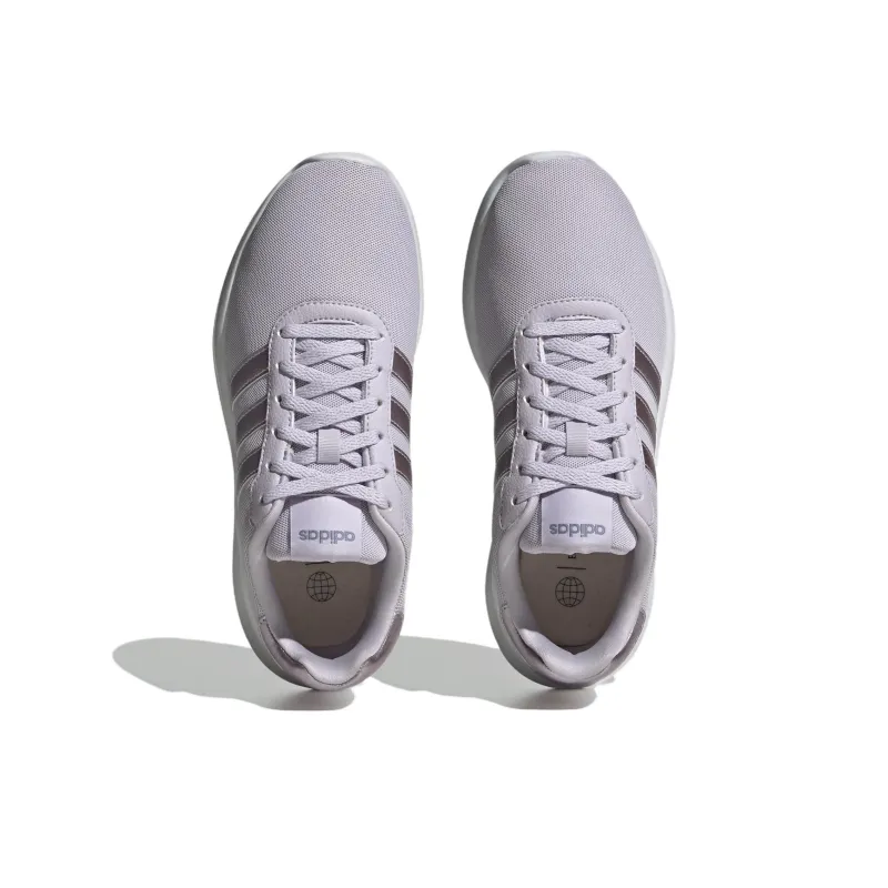 Adidas LITE RACER 3.0 Anti-Slip Wear-Resistant Low-Top Running Shoes Women's Light Purple-3