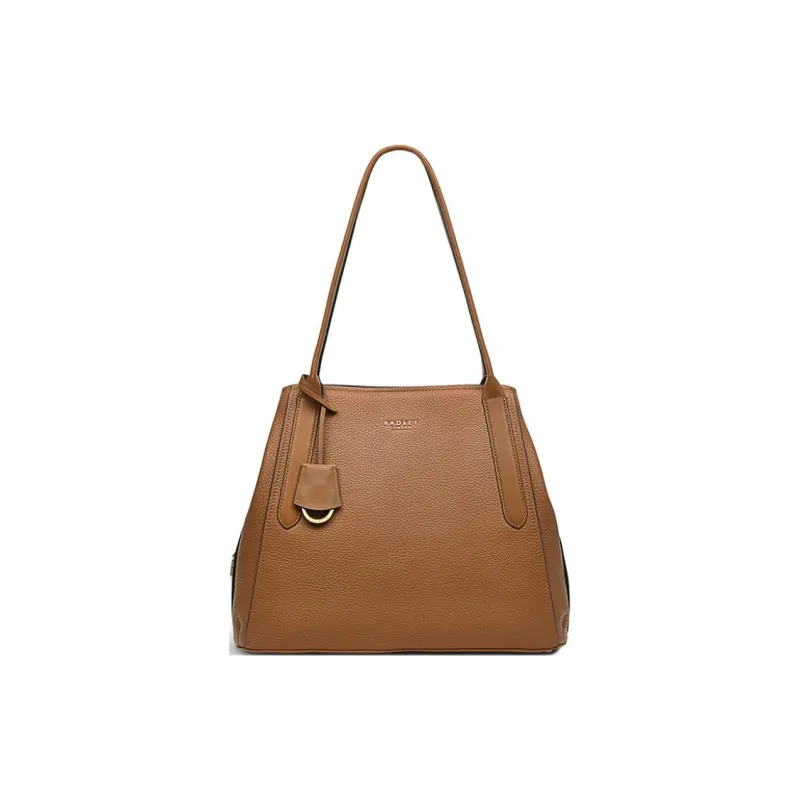 RADLEY Sheepskin Handbag Shoulder Bag Large Size Women's Brown-0