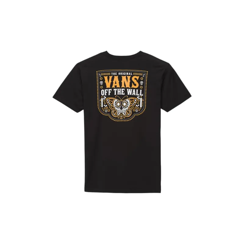 Vans Dia De Muertos Mariposa T-Shirt Men's Black-2