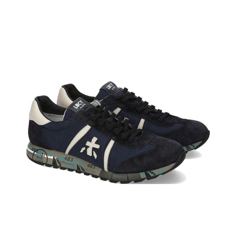 PREMIATA Lucy Low-Top Casual Shoes Men's Blue-3