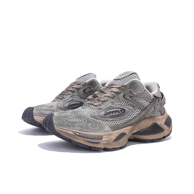 Jifffly Cushioned Slip-Resistant Breathable Lightweight Height Increasing Low-Top Chunky Sneakers Unisex-17