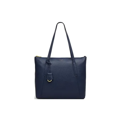RADLEY Cow Leather Tote Bag Shopping Bag Shoulder Bags Large Size Women's Dark Blue