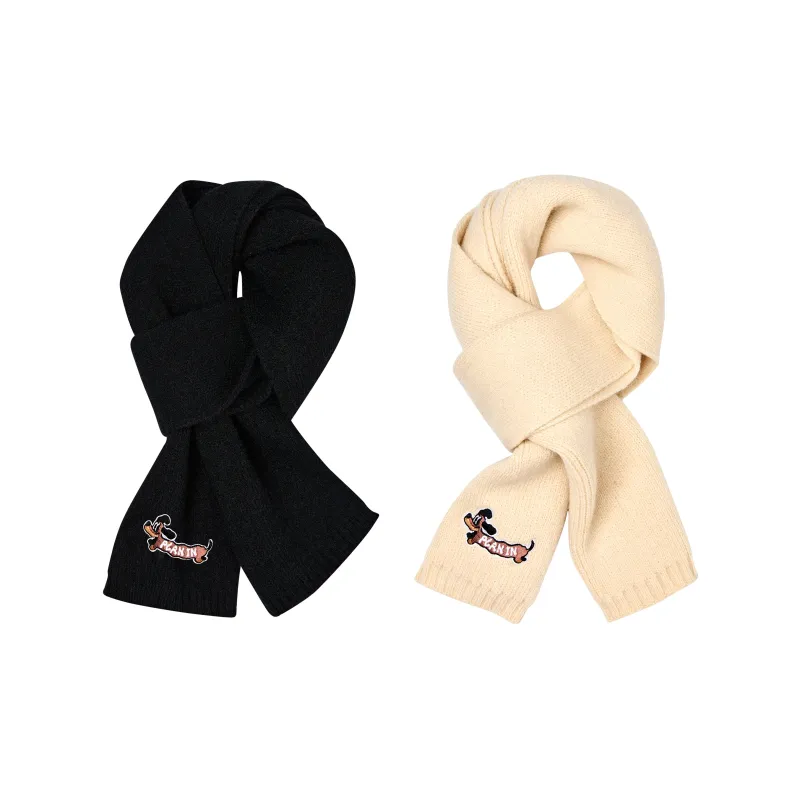 PLAN IN Knit Scarves Unisex-10