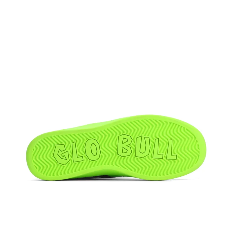 GLO BULL Skateboard Shoes Unisex Low Top Neon Green-5