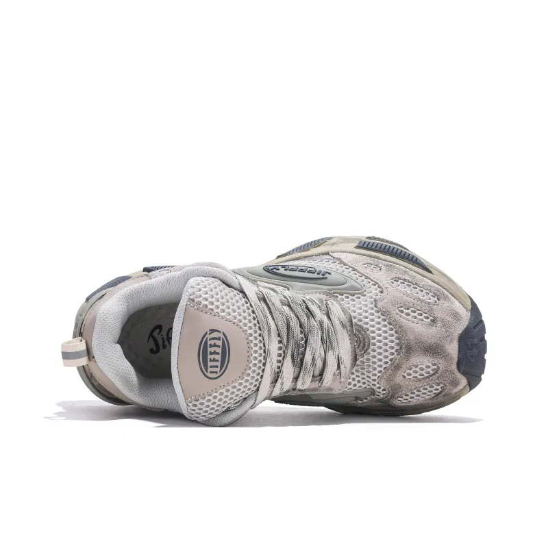 Jifffly Cushioned Slip-Resistant Breathable Lightweight Height Increasing Low-Top Chunky Sneakers Unisex-5