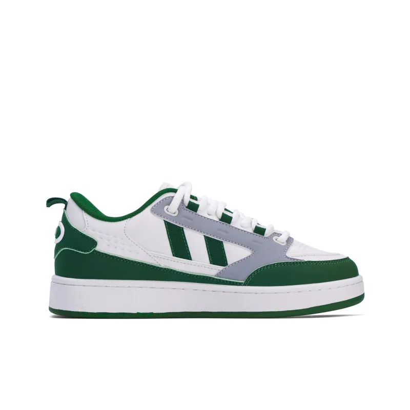 GLO BULL Skateboard Shoes Unisex Low Top White Green Gray-1