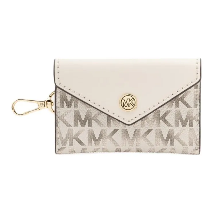 MICHAEL KORS Cow Leather Shoulder Bag Crossbody Bag Small Size Women's Ivory-3