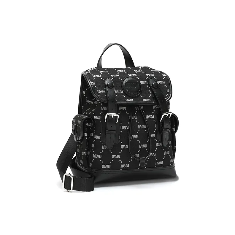 SEPTWOLVES Polyester Backpack Regular Women's Black-1
