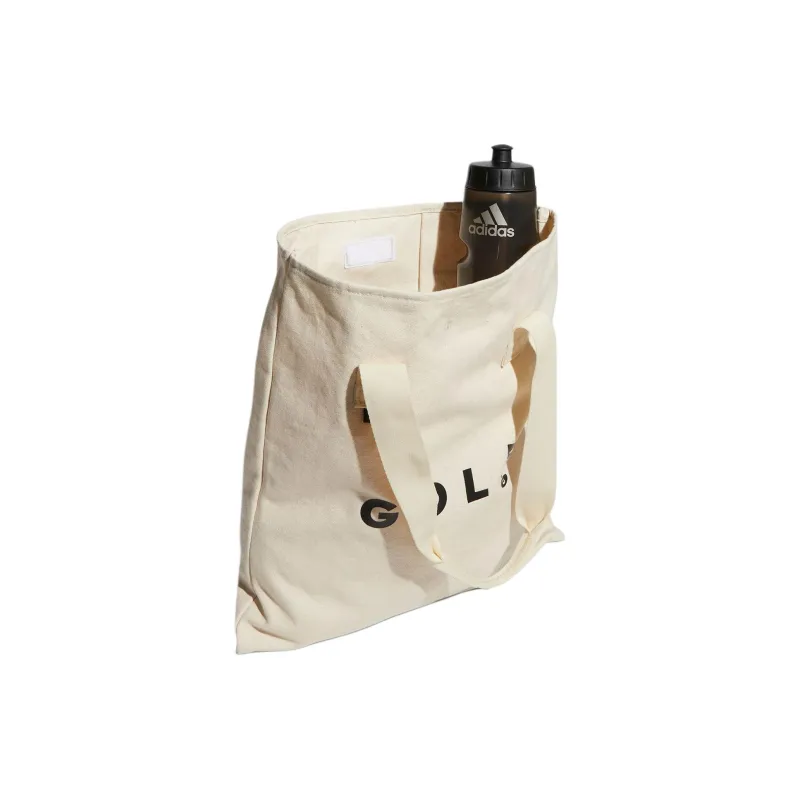 Adidas Cotton Tote Bag Shopping Bag Crossbody One Shoulder Handbags Unisex Natural-3