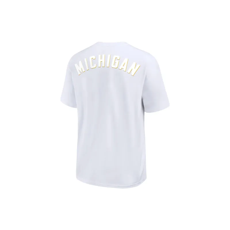 JORDAN Michigan Wolverines Statement Max90 Men's Nike College T Shirt-1