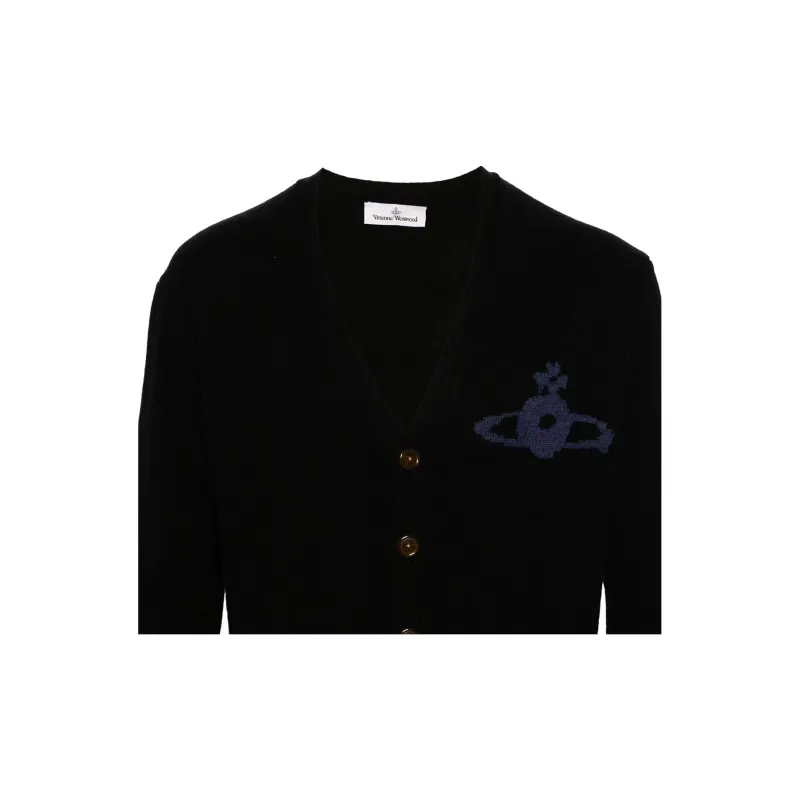 Vivienne Westwood Alex Orb Intarsia Knitted Cardigan-5