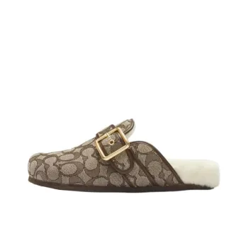 COACH Ashton Closed Toe Slippers Women's Oak
