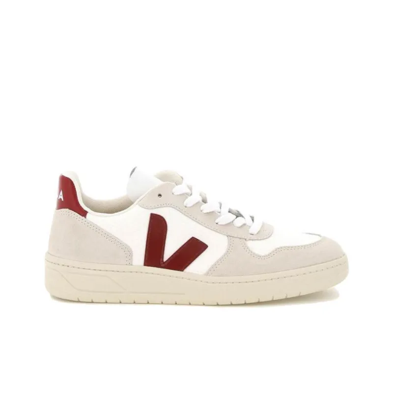 VEJA V-10 B-Mesh Low-Top Stylish Skateboarding Shoes Women's White-1