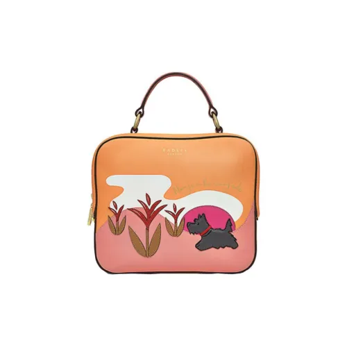 RADLEY Cow Leather Shoulder Bag Crossbody Bag Handbag Medium Size Women's Sunset Orange