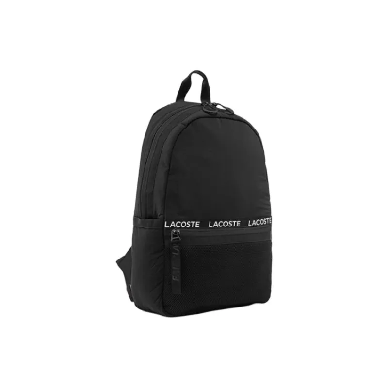 LACOSTE Polyamide Laptop Bag Backpack Medium Size Unisex Black-1