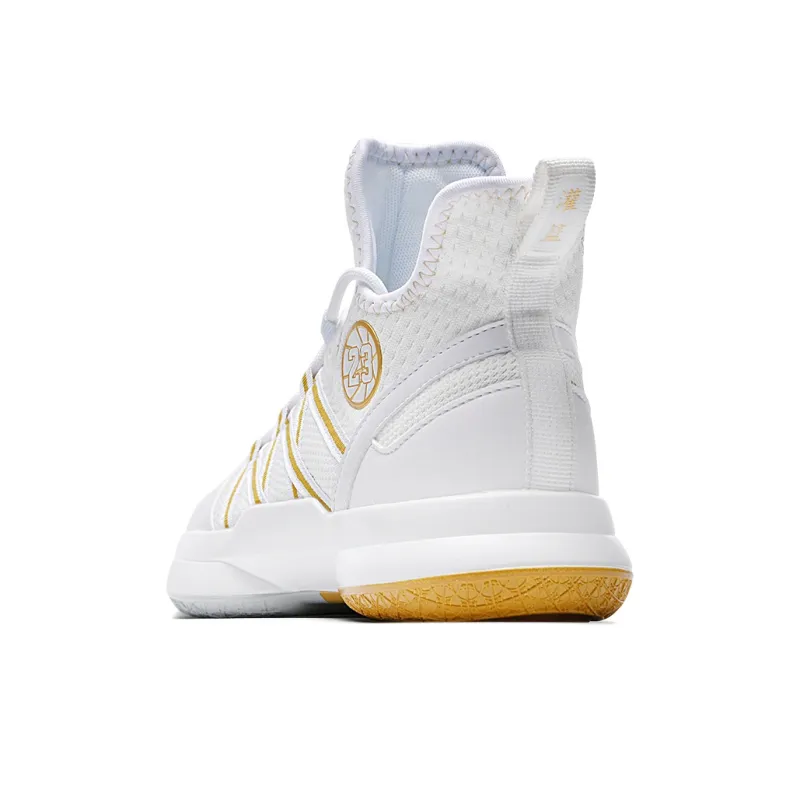 Wooden Rabbit Anti Slip Wear Resistant Mid Top Basketball Shoes Men's-3