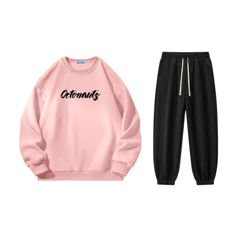 Small Columns Under The Sea Sweatshirt Set Unisex-5