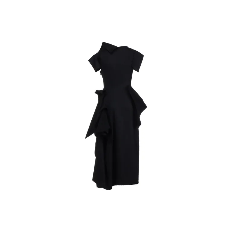 Yohji Yamamoto Asymmetric Maxi Dress-1