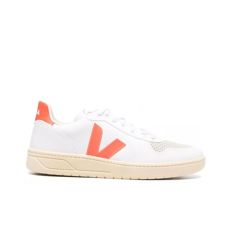 VEJA V 10 Cwl 'White Orange Fluo'-1