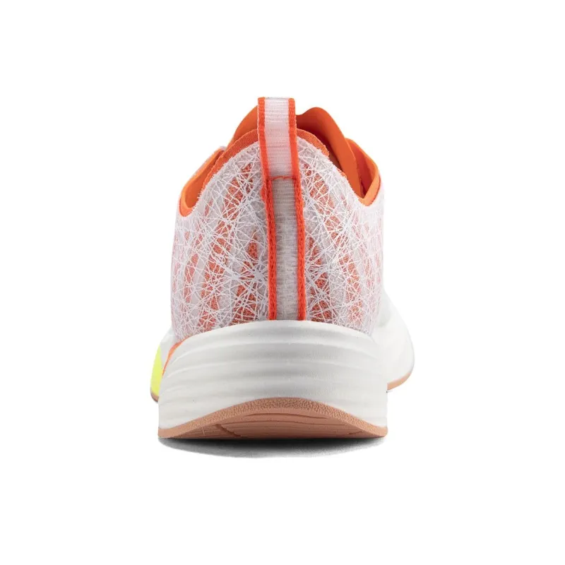 RESOON Cushioning Anti-Slip And Wear-Resistant Low-Top Training Running Shoes Unisex White Orange-4