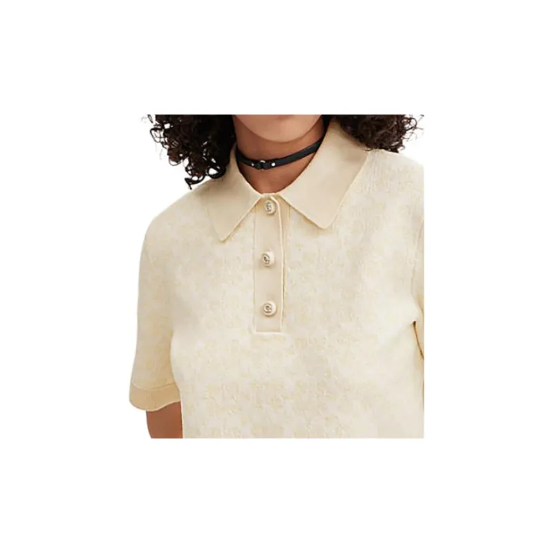 COACH Polo Shirts Women's Beige-5