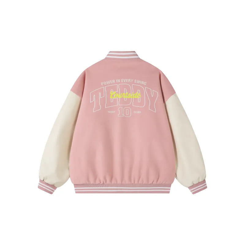 Teddy Bear Collection Baseball Jacket Coat Unisex-5