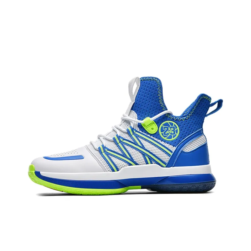 Wooden Rabbit Anti Slip Wear Resistant Mid Top Basketball Shoes Men's-10