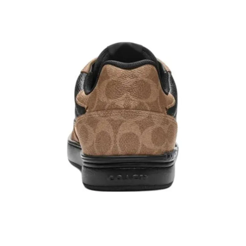 COACH Clip Low Top Skateboard Shoes Men's Brown-4