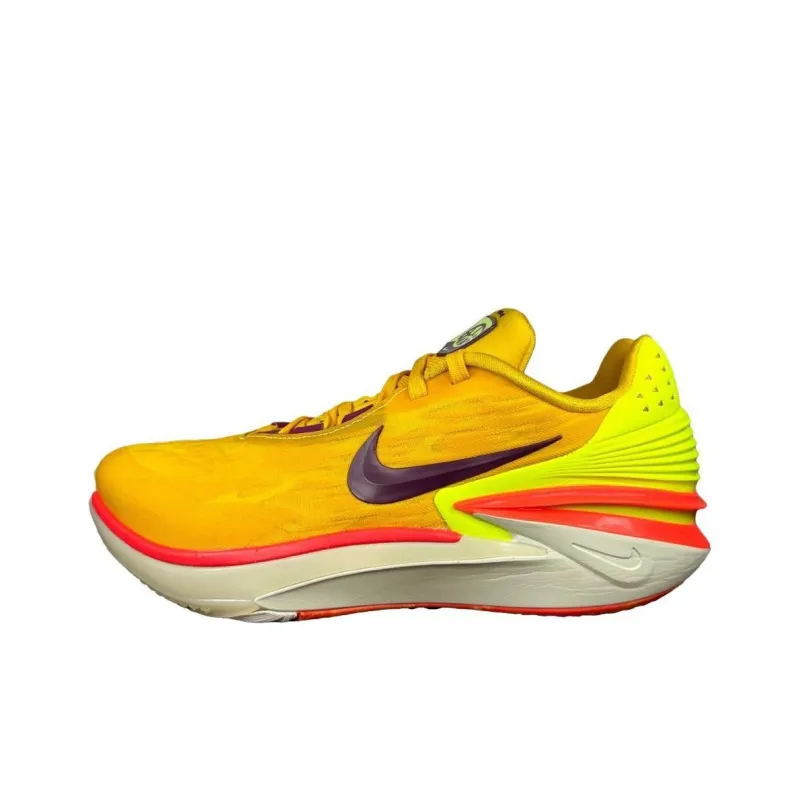 Nike Air Zoom G.T. Cut 2 Anti Slip Wear Resistant Low Top Basketball Shoes Men's Yellow-0
