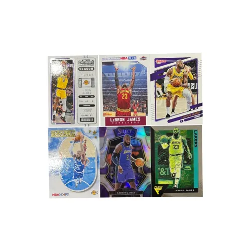 PANINI Lakers LeBron James Multiple Collections The King Refractor Star Card Rare Sports Cards 6 Pcs