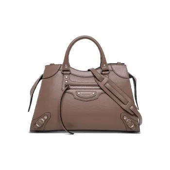 Balenciaga PU Handbag Women's Taupe