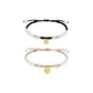 Agate-Love Guardian Bracelet (Black Cord+Pink Cord)