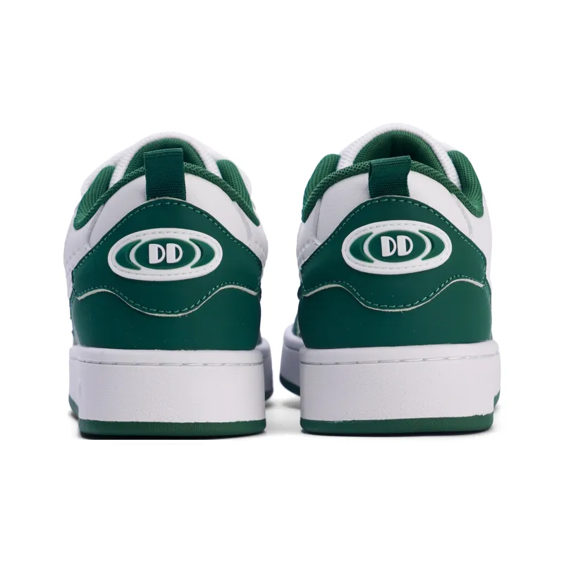 GLO BULL Skateboard Shoes Unisex Low Top White Green Gray-4