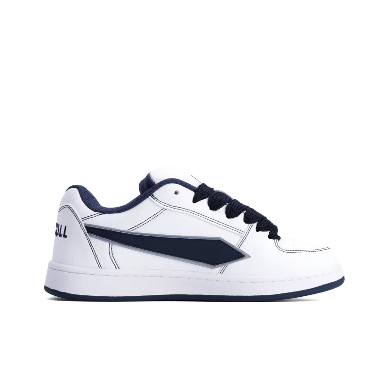 GLO BULL Skateboard Shoes Unisex Low Top White Dark Blue Thread-1