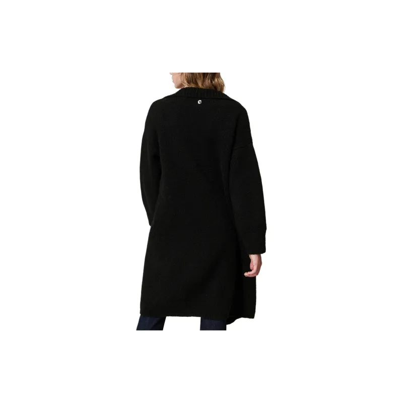 TWINSET MILANO FW24 Coats Women's Black-1