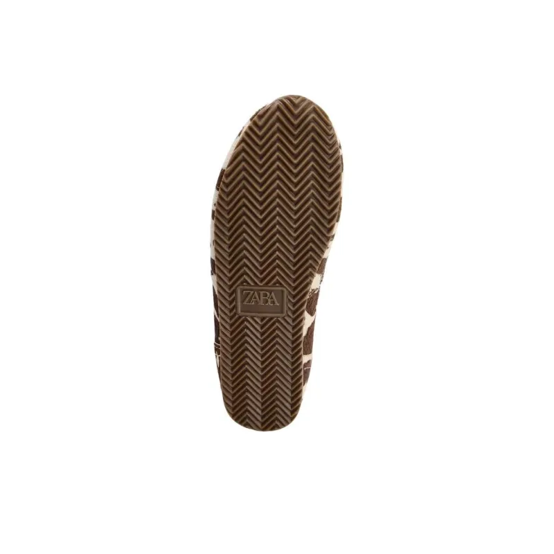 ZARA Low-Top Casual Shoes Women's Beige Brown-4