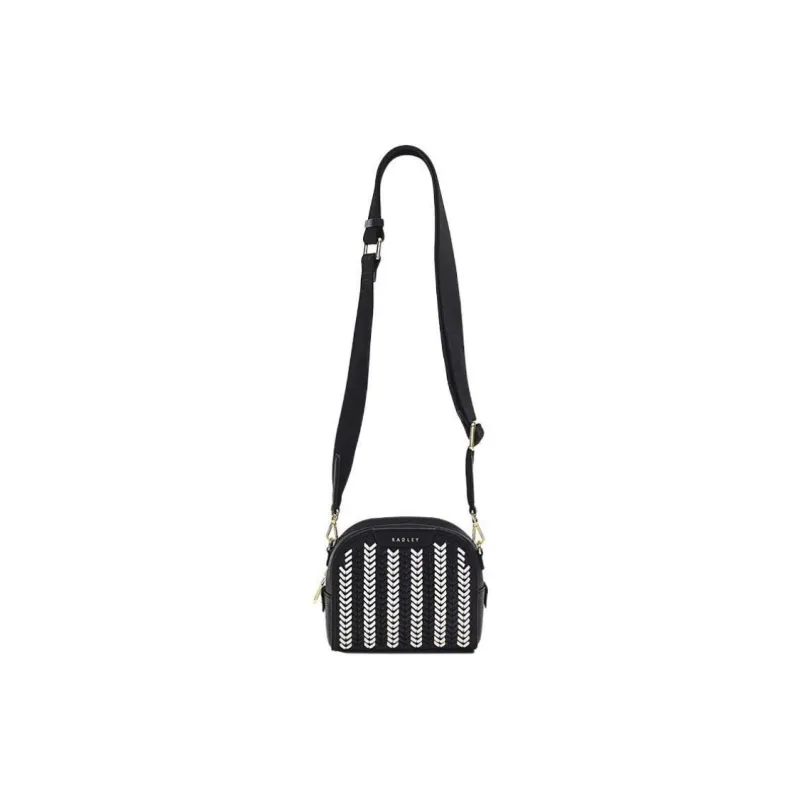 RADLEY Cow Leather Crossbody Bag Shoulder Bag Small Size Women's Black-0