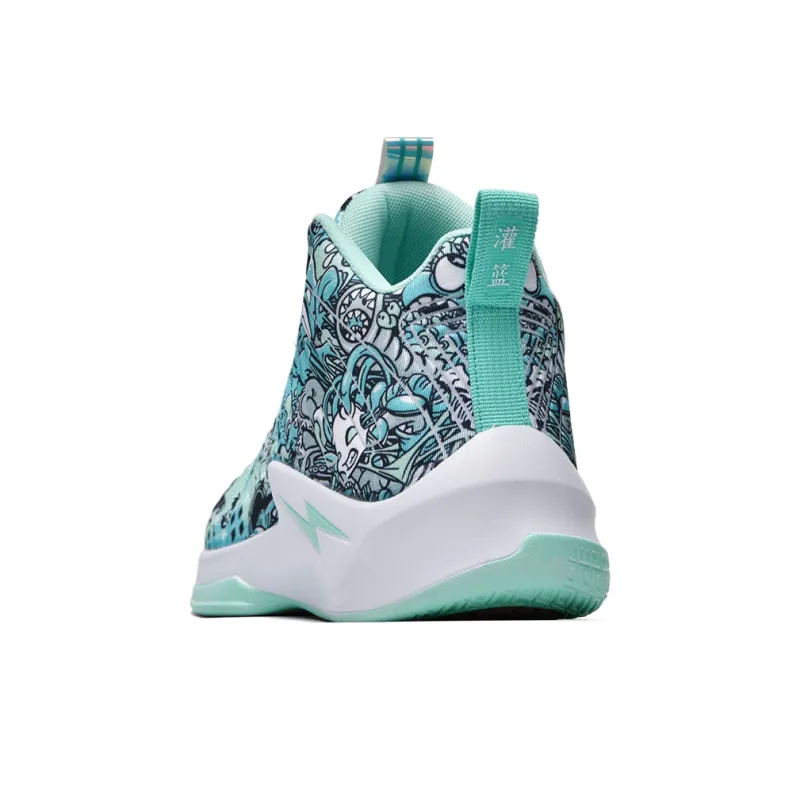 Wooden Rabbit Anti Slip Wear Resistant Mid Top Basketball Shoes Unisex-3