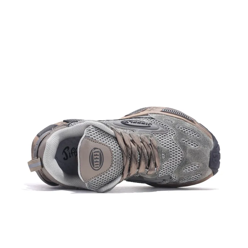 Jifffly Cushioned Slip-Resistant Breathable Lightweight Height Increasing Low-Top Chunky Sneakers Unisex-19