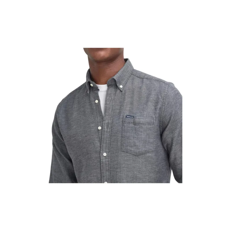 BARBOUR FW24 Shirt Men's Gray Mud Gray Rock-5