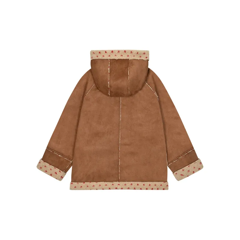 Umoumo Coats Women's Brown-1