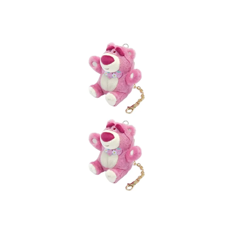 Disney Sweet Flower Language Lotso Dolls Plush Pendant 10.5cm Height 12.5cm Length-2