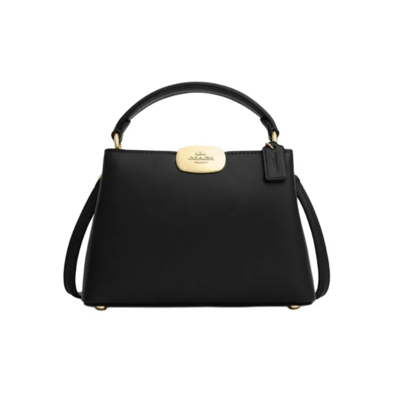 COACH Eliza Cow Leather Shoulder Bag, Crossbody Bag, Handbag Mini Women's Black-0
