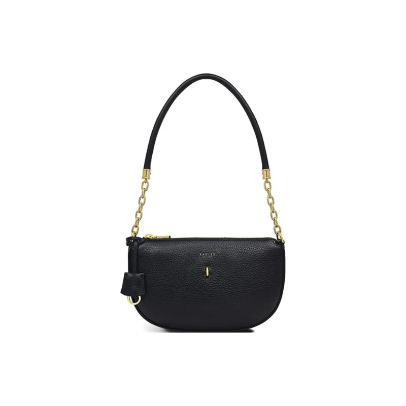 RADLEY Cow Leather Handbag Shoulder Bag Medium Size Women's Black-0
