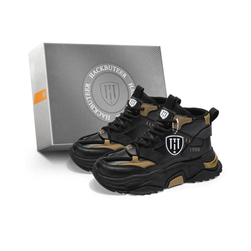 HACKBUTEER High Top Chunky Sneakers Men's-10