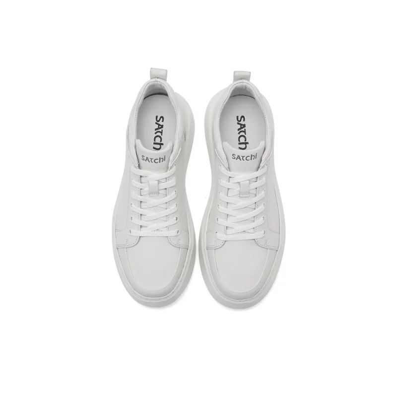 Satchi Low Top Skateboard Shoes Men's White-1
